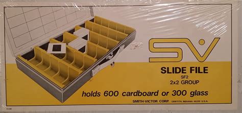 smith victor metal box|35mm Slide Storage File Carry Case 600 Slides Metal .